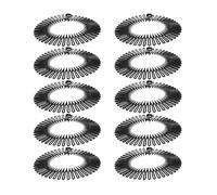 NAMOARLY Full Circular Stretch Comb Headband Black Colour 10pcs for Hair, Flexible Abs Plastic Keeps Hair in Place and Stretchable, for Washing Face and Taking a Shower