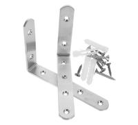 NAMOARLY Furniture Wall Anchors Anti Tip Kit for Baby Proofing 2pcs 100x150mm Angle Brackets Thick 4mm Steel Cabinet Bookcase Safety Fixing for Home and Child Safety