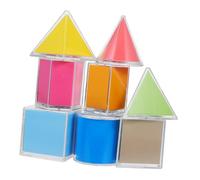 NAMOARLY Geometric Manipulative Transparent Shapes for Preschool Learning Interactive Counting Blocks for Engaging Math Activities Enhances Spatial Visualization and Problem Solving Skills