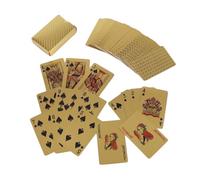 NAMOARLY Gold Foil Poker Playing Cards Waterproof with Creative Pattern Shiny Finish Excellent Hand Feeling Good Toughness for Home Entertainment