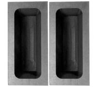 NAMOARLY Graphite Casting Ingot Molds 2pcs with Smooth Interior Finish and Graphite Oil Groove Structure, Stable to 1800℃ for Metal Casting for Vacuum Induction Melting and DIY Jewelry