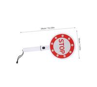 NAMOARLY Handheld Stop Go Sign Double-sided Plastic LED Indicator with Quick for Vehicles Parking Lots and 3pcs Pack No Battery