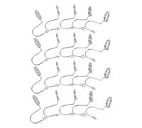 NAMOARLY Hanger Connector Hooks with Stable Connection Stainless Steel 30pcs Space Saving Multilayer Hanger Links and Secure Linking Design for Closet Organization for Apartments