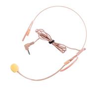 NAMOARLY Headset Microphone with Wired Head-Mounted Mic Featuring Flexible Boom for Singing and Stage Performance, Skin-Coloured ABS Microphone for Teachers and Tour Guides