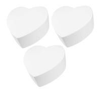 NAMOARLY Heart Shape Foam Cake Dummy 6 Inch Lightweight Cake Model for Decorating Practice Diy Bakery Accessories and Party Decor