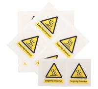 NAMOARLY High Temperature Warning Sticker 10Pcs 30X30Mm Sturdy Adhesive Labels for Industrial Hot Surface Safety