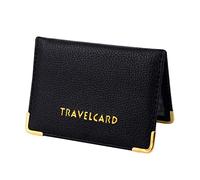 NAMOARLY Id Protective Cover Pu Leather Cards Pack Convenient Holder for Bank Cards Travel Document Case Double Sided Id Holder Credit Sleeve Bag