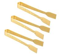 NAMOARLY Incense Burner Tweezers 3pcs 4 Inch Iron Charcoal Clamps with Arabian Artistic Touch for Meditation and Party