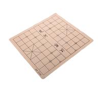NAMOARLY Leather Chinese Chess Board Foldable Dual-Sided Game Accessory for Adults and Students Portable Velvet Chessboard for Traditional Game Play Random Color