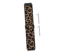 NAMOARLY Leopard Print Elastic Watch Replacement Strap for Comfortable Stretchy Wrist Band Fashionable Brown Base Patterned Band for Men and Women Easy Installation for Daily Wear and