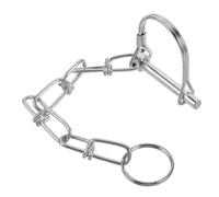 NAMOARLY Locking Hitch Pin for Towing Trailer Coupler Safety Hook with Chain 6mm Steel Silver Trailer Anti-Detachment Pin