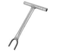 NAMOARLY Long Handle Valve Wrench Extended Water Pipe Tool for Deep-Buried Valve Shut Off U-Shaped Cast Iron Clamp for Plumbing Maintenance and Water