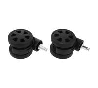 NAMOARLY Luggage Replacement Wheels Noise Reducing Plastic Casters for Suitcase 2pcs with 360-degree Swivel and Double Bearings Suitable for Surfaces, for Hotels and Cement Floors