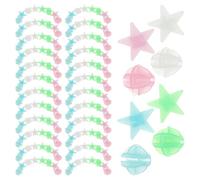 NAMOARLY Luminous Bicycle Spoke Beads 144pcs Plastic Bike Wheel Decorations Round and Star Clip-on with Easy Installation for Dim Streets