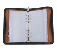 NAMOARLY Medication Storage Box Loose-Leaf Pill Organizer Travel Medicine Bag Zippered Pages Compact Organizer for Daily Use