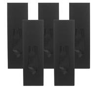 NAMOARLY Men Tie Packaging Box 6pcs Black Paper with Clear Window for Necktie Protection and Presentation