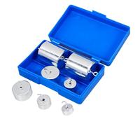 NAMOARLY Metal Slotted Mass Set with Hangers 10g-200g 7pcs Steel Weights for Physics Experiments and Laboratory Use