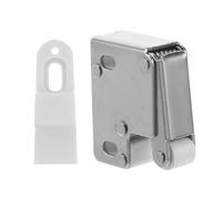 NAMOARLY Metal Wheel Push Latch Door Catch with Controlled Quiet Rebound for Cabinets Wardrobes Kitchen Cupboards Self-Locking Touch Release Safety Lock Gentle Self-Rebound Hardware