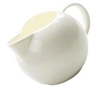 NAMOARLY Milk Jug for Home and Restaurant Use and Heat-Resistant Design Creamer Pitcher Ceramic 300ml with Comfort-Grip Handle White for Coffee and Tea Serving