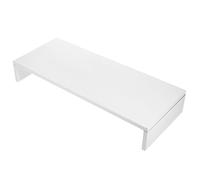 NAMOARLY Multi-function Desktop Monitor Stand Screen Riser White Environment-friendly Mdf Thicken Board Design Beautiful and Elegant Appearance Desktop Tidy Organized for Office and Home