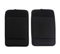 NAMOARLY Non-Slip Black Wheelchair Armrest Pads with Epoxy Particles, Breathable Walker Hand Grip Covers, 1 Pair Cushion Support for Senior Mobility Aids