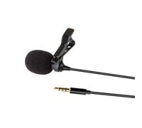 NAMOARLY Omnidirectional Lavalier Mic with Clip-on Design and Lightweight Plastic Metal Build, 3.5mm Recording Microphone Compatible with PC and Smartphones for Outdoor Lectures and Webcast