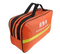 NAMOARLY Orange Emergency Response Bag Lightweight Nylon Multi-Compartment First Aid Kit for Outdoor and Workplace Emergency Preparedness with Robust Construction and Portable Design