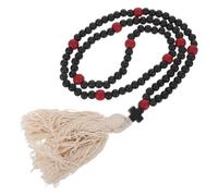 NAMOARLY Orthodox Resisting Slipping with Stable Knot Necklace Prayer Rope 110 Beads with Christian Cross Pendant and Tassel, Handmade Gr hotki Prayer Rope for Traveling and Home Use