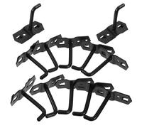 NAMOARLY Pegboard Hooks Stylish Modern Steel Shelf Hooks 12pcs with Square Hole Design Easy Installation and Cleaning for Retail Shop Display and Garage Wall Organisation