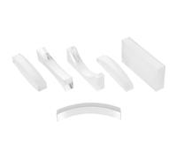 NAMOARLY Physical Optical Glass Lens for Teaching Convex Concave Prism Kit High Precision Refraction Reflection Glass Portable for School Laboratory Science Experiments