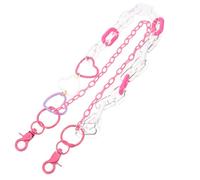 NAMOARLY Pink Acrylic and Metal Double-layer Trouser Chain for Women, Stylish Punk Jeans Belt Chain with Easy to Clean Feature, Decorative Accessory for Casual and Party Wear