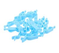 NAMOARLY Plastic Garbage Bag Clips Blue Rubbish Bag Fasteners with No Rust Feature 20pcs Securely for Kitchen and Home for Restaurants and Household Use