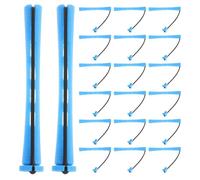 NAMOARLY Plastic Hair Curling Perm Rods Set for Short Hair 30pcs with Caps and Elastic Bands Smooth Surface and Burrfree Finish, for Home and Party Hairstyling