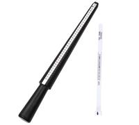 NAMOARLY Plastic Sizing Gauge Tool for Accurate Scales Ring Sizer Measurement, Black Measuring Supply Finger Suitable for Jewelry and Crafts Use