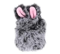NAMOARLY Plush Rabbit Ear Earphone Case Soft Shockproof Protective Cover for Wireless Earbuds Generation Anti-scratch Flexible Earbud Sleeve with Cute Fluffy Design for Stylish Full
