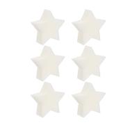 NAMOARLY Pool Filtering Sponge 6Pcs White Five-Pointed Star Shape Sponge for Kitchen and Hot Tub Oil Absorption