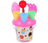 NAMOARLY Portable Beach Sand Set for Sand Excavating Ice Cream Bucket for Seaside Play Parks and Backyards