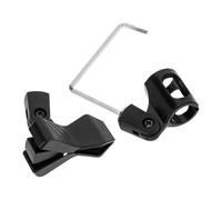 NAMOARLY Portable Black Plastic Microphone Clip for Saxophone with Abs and Iron Material Practical Microphone Support for Sax Mic Holder