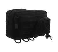 NAMOARLY Portable First Aid Kit Emergency Bag, Black Nylon, Multi-Compartment Gear Pocket, Compact Storage, Hands-Free Waist Pack, for Paramedics and Travelers, Outdoor Adventures