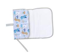 NAMOARLY Portable Folding Baby Diaper Changing Pad Mat for Newborns Waterproof Infant Travel Mat Station with Grey Pattern for On-the-go