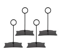NAMOARLY Price Holders Sign Clips Black Iron 4pcs with Fine Workmanship and Portable Design, Supermarket and Restaurant for Retail Store Price Ticket Display