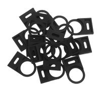 NAMOARLY Push Button Identification Board with Weather-Resistant Durability and High Visibility Labeling 100pcs Black PC Material for Residential Use and Office Electric Panel