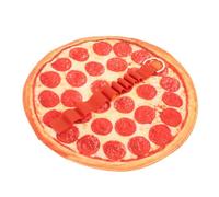 NAMOARLY Realistic Pizza Pattern Roll-up Pencil Case Pouch for Drawing Pencils and Brush Pens Canvas Stationery Organizer with Smooth Edges Fun Large Capacity Pen Bag for Students and Teens