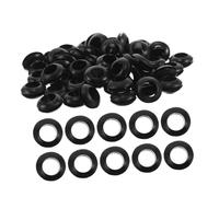 NAMOARLY Reusable Silicone Jar Gaskets Leak Proof Sealing Rings for Mason Jars Food Storage Replacement Silicone Seal Rings with Nylon Diverter Washer 50pcs Black