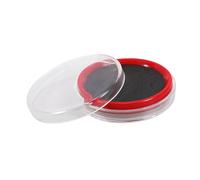 NAMOARLY Round Ink Pad for Office Stamps Portable Stamp Pad Tool Oil Ink Stamping Pad Document Accessory Seal Box