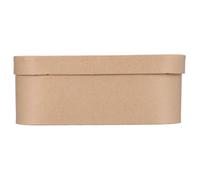 NAMOARLY Rounded Paper Box Khaki Kraft Paper Cardboard Storage Box with Ample Storage Space and Reliable Protection Elegant Decorative Item for Tea Packaging and Crafting