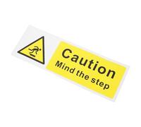 NAMOARLY Self-adhesive Mind The Step Sticker Warning Signs Pvc Waterproof Yellow Secure Adhesion Highly Visible Safety Signs for Stairs and Surfaces