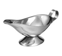 NAMOARLY Serving Bowls Gravy Boat Large Stainless Steel, 10oz 2 Pcs for Wedding Dinner Table, Sunday Roasts, Cream & Custard