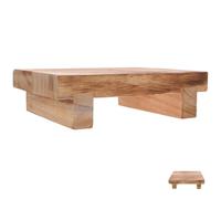 NAMOARLY Small Wood Footstool Step Stool 9.82X7.07X2.75In Lightweight Design Increase Leg and Back Comfort for Home Entryway