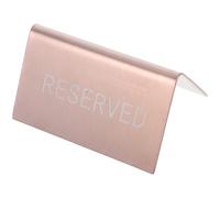 NAMOARLY Stainless Steel Reserved Table Signs Rose Gold Finish, Easy to Place and Move, Simple Installation, for Cafes and Birthday Party Seating Reservations